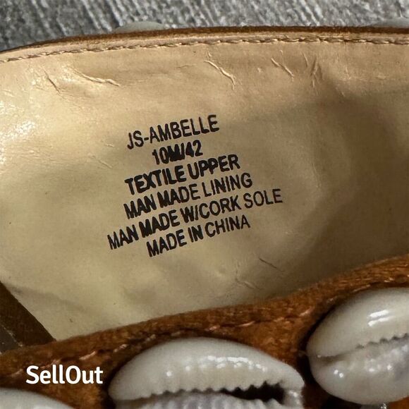 Jessica Simpson Women's Ambelle Slide Sandal Brown Size 10 Boho Casual - Picture 5 of 9